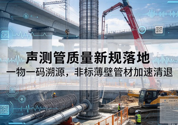 庆城声测管质量新规落地，一物一码溯源，非标薄壁管材加速清退