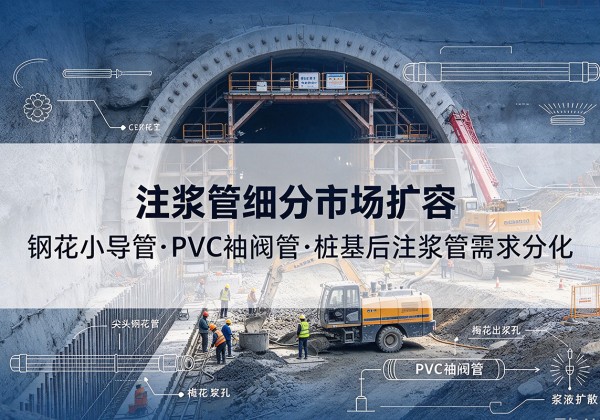 庆城注浆管细分市场扩容，隧道钢花小导管、PVC 袖阀管、桩基后注浆管需求分化